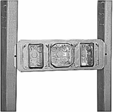 Horizontal Mounting Bracket 16 Inch Galvanized Steel for 4 Inch Boxes