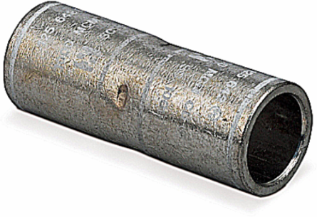 Copper Tin-Plated Straight Barrel Splice 4/0 Stranded Copper, 2.187 Inch Size