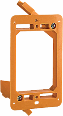One-Gang Low Voltage Bracket 4.32 Inch Length, Non-Metallic, Orange