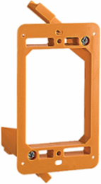 One-Gang Low Voltage Bracket 4.32 Inch Length, Non-Metallic, Orange