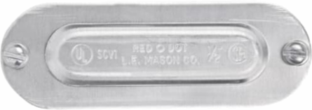 Stamped Aluminum Cover for 1/2 Inch Conduit Body Series A & B
