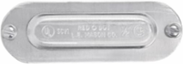 Stamped Cover for 1-1/4 Inch to 1-1/2 Inch Conduit Bodies, Stamped Aluminum