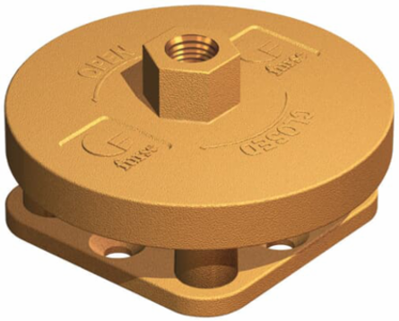 Copper Alloy Air Rod Base M16 15mm Diameter 25mm Width