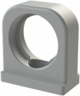 CONDUIT 1PC SUPPORT PA6 NW23 GRY