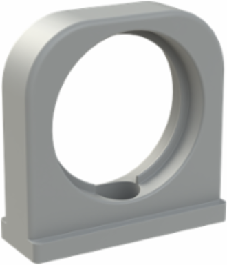 CONDUIT 1PC SUPPORT PA6 NW36 GRY