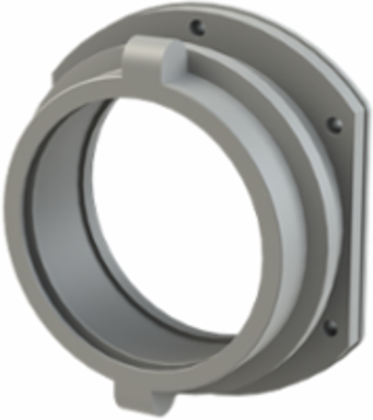 FITTING PA6 NW95 FLANGE GRY