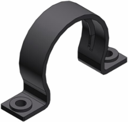 CONDUIT CLAMP 2SCREW PA6 NW23 GRY