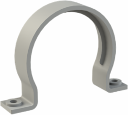 CONDUIT CLAMP 2SCREW PA6 NW95 GRY