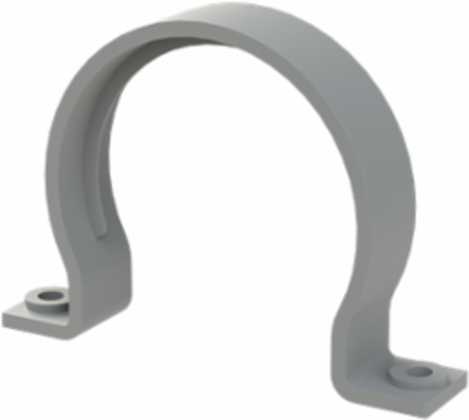 CONDUIT CLAMP 2SCREW PA6 NW95 GRY