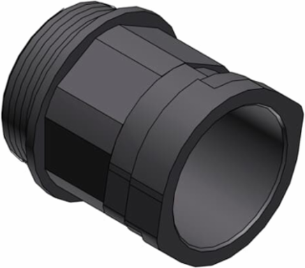 CONDUIT FTNG STR M32 NW23 IP66 GRY