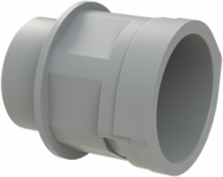 CONDUIT FTNG STR M40 NW36 IP66 GRY