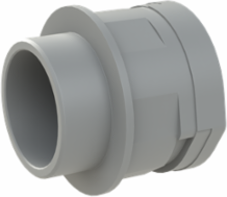 CONDUIT FTNG STR M50 NW48 IP66 GRY