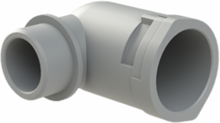 CONDUIT FTNG 90D M25 NW23 IP66 GRY