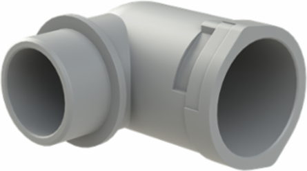 CONDUIT FTNG 90D M32 NW29 IP66 GRY