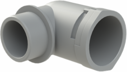 CONDUIT FTNG 90D M40 NW36 IP66 GRY