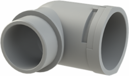 CONDUIT FTNG 90D M50 NW48 IP66 GRY