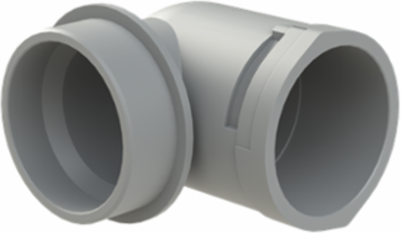 CONDUIT FTNG 90D M63 NW48 IP66 GRY