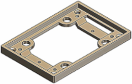 Brass Flush Service Tile Flange for 640 & 840 Series Floor Boxes