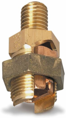Short Service Post Connector, 5/16-18 x 5/8 Inch for Copper Grounding