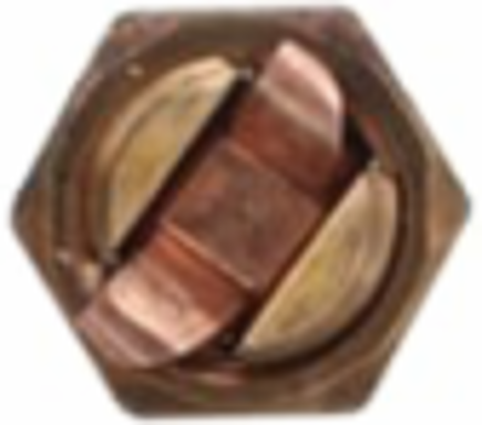 Short Stud Service Post Connector, 3/8 - 16 x 5/8 Inch, Bronze Material