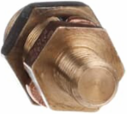 Short Stud Double Service Post Connector for 2/0-2 AWG Conductors, 1/2 Inch Stud