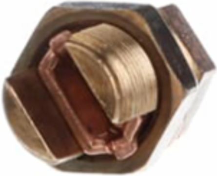 Short Stud Double Service Post Connector for 2/0-2 AWG Conductors, 1/2 Inch Stud