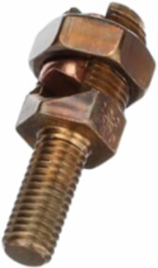 Single Service Post Connector for 2/0-2 Stranded/Solid Conductors, 1/2 Inch Stud Size