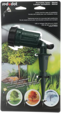 Portable Green Spike Light with 6 Foot Cord, Aluminum Alloy Construction
