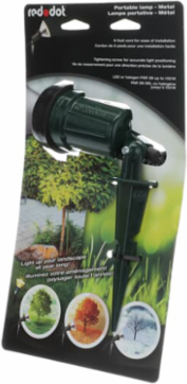 Portable Green Spike Light with 6 Foot Cord, Aluminum Alloy Construction