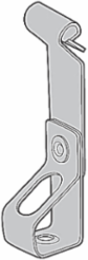 Z Purlin Clip for 3/8 Inch Rod, Steel, Flange Thickness 1/16 Inch - 1/4 Inch