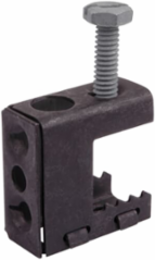 Stamped Steel Beam Clamp for 1/4 Inch & 3/8 Inch Rods, Supports 100 lb Load
