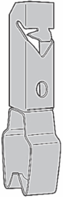 Z Purlin Clip 3/4 Inch Steel, Edge Clip, Fits Purlin Thicknesses Up to 3/32 Inch