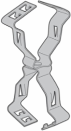 Back to Back Conduit Clip, Steel, 1 Inch to 1 Inch