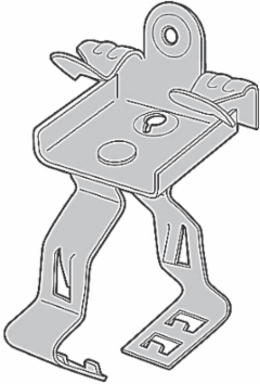 Flange-Mount Conduit & Cable Supports, 1/2 - 3/4 Inch, Steel