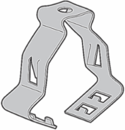 Conduit Clip, 1/2 Inch to 3/4 Inch, Steel, 1 Hole