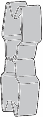 Back-to-Back Conduit Clip, 3/4 Inch to 1 Inch EMT/Rigid, Steel
