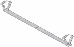 Support Bar for Conduit/Box, 1 Inch, Steel, 18 Inch Length