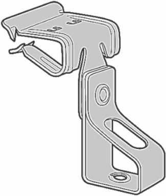 Hanger Hammer-On Rod, Steel, 1/4 Inch Threaded Rod Size, Flange Thickness 1/8-1/4 Inch