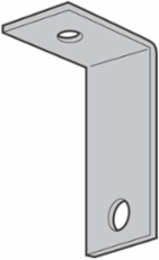 Steel Angle Bracket with 1/4 Inch Hole, 1 Inch Depth, 3/4 Inch Width, Steel