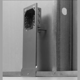 Extension Plate Bracket 18 Inch, Pre-Galvanized Steel for 4 Inch Boxes