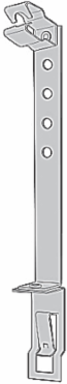 Adjustable Box and Conduit Support Bracket, 4-1/4 to 7-1/4 Inch Span, Steel