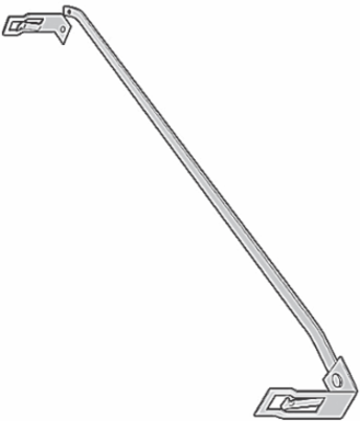 Suspension Bar for Lightolier Fixtures, Steel, 30.5 Inch Length