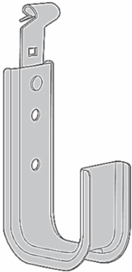 Cable Support Hook 1-5/16 Inch Steel, 100 Pounds Load Capacity
