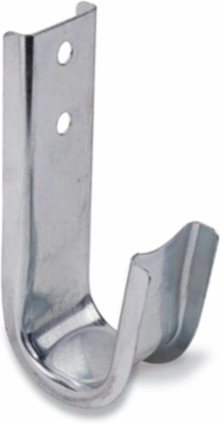 Wide-Base Cable Support Hook, 2 Inch Diameter, Steel without Clips