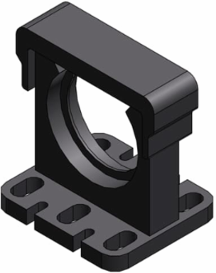 CONDUIT SUPPORT PA6 COMPL NW29 GRY