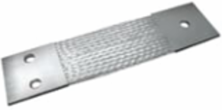Standard Flexible Braid Connector 12 Inch Long, Tin-Plated Copper, 2-Hole to 1-Hole