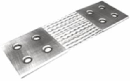 Flexible Braid Connector 4 Hole 457 mm Tinned Copper