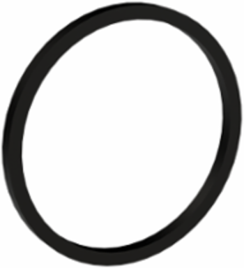 TPE Captive Thread Sealing Washer M25, Rubber, Black