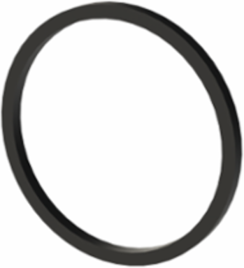 TPE Captive Thread Sealing Washer M25, Rubber, Black