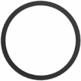 TPE Captive Thread Sealing Washer M25, Rubber, Black